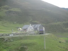 Horská stanice a restaurace na vrcholu Hautacamu